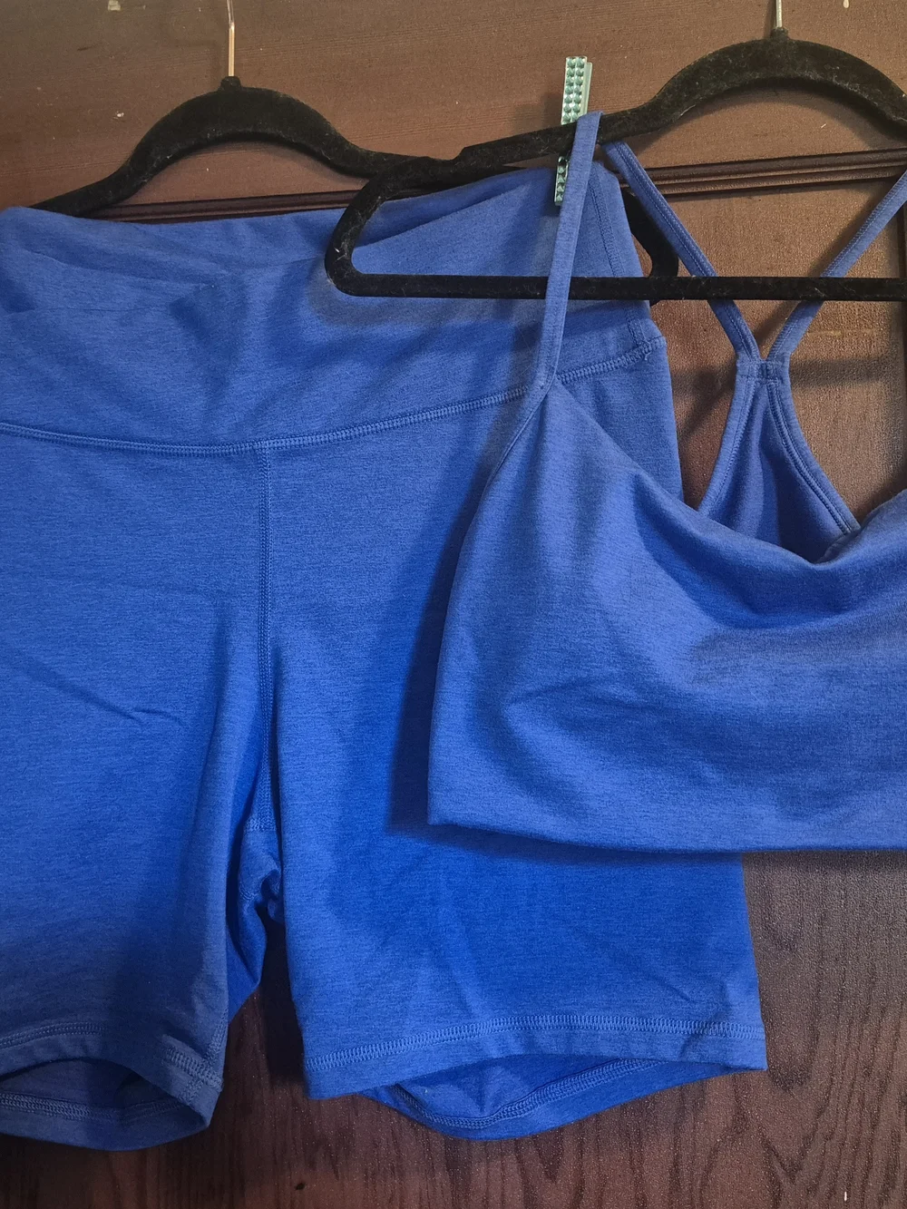 Old Navy CloudComfy High Rise Bike Short And Matching Sports Bra Set.